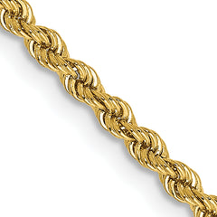 14K 36 inch 2.25mm Regular Rope with Lobster Clasp Chain