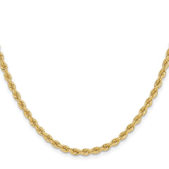 14k 3.3mm Regular Rope Chain