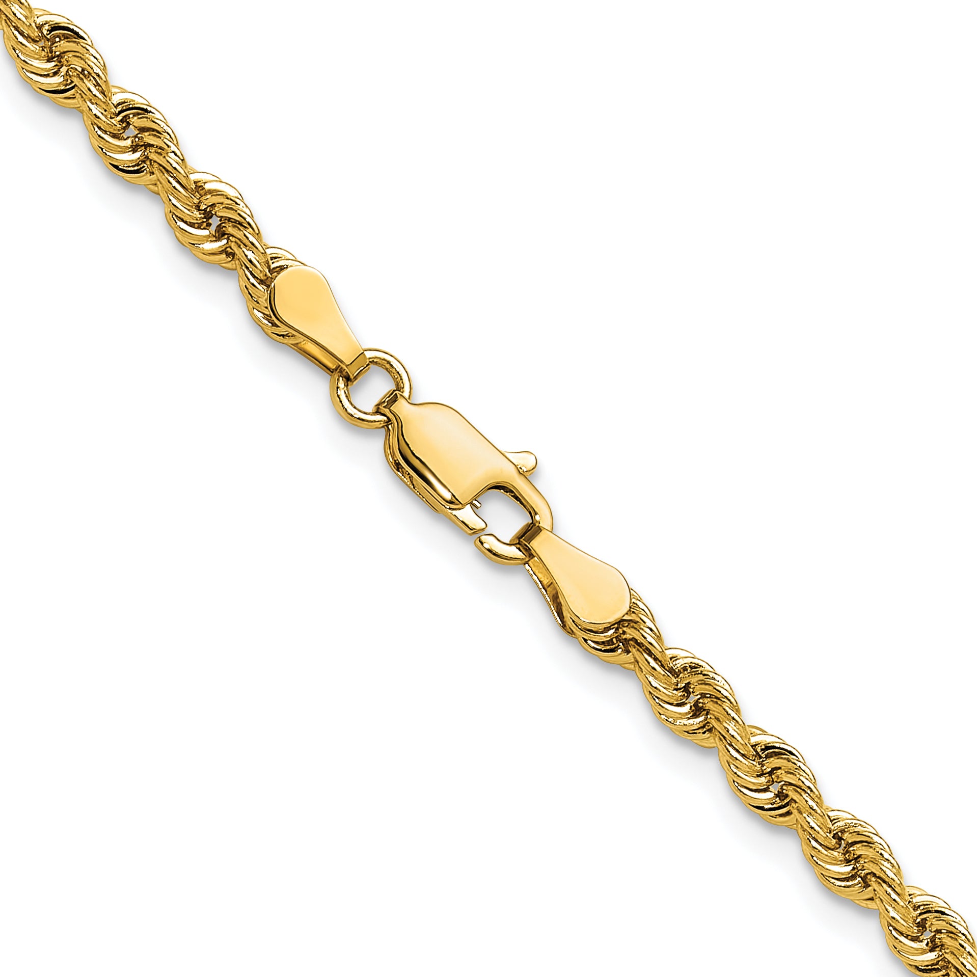 14k 3.3mm Regular Rope Chain