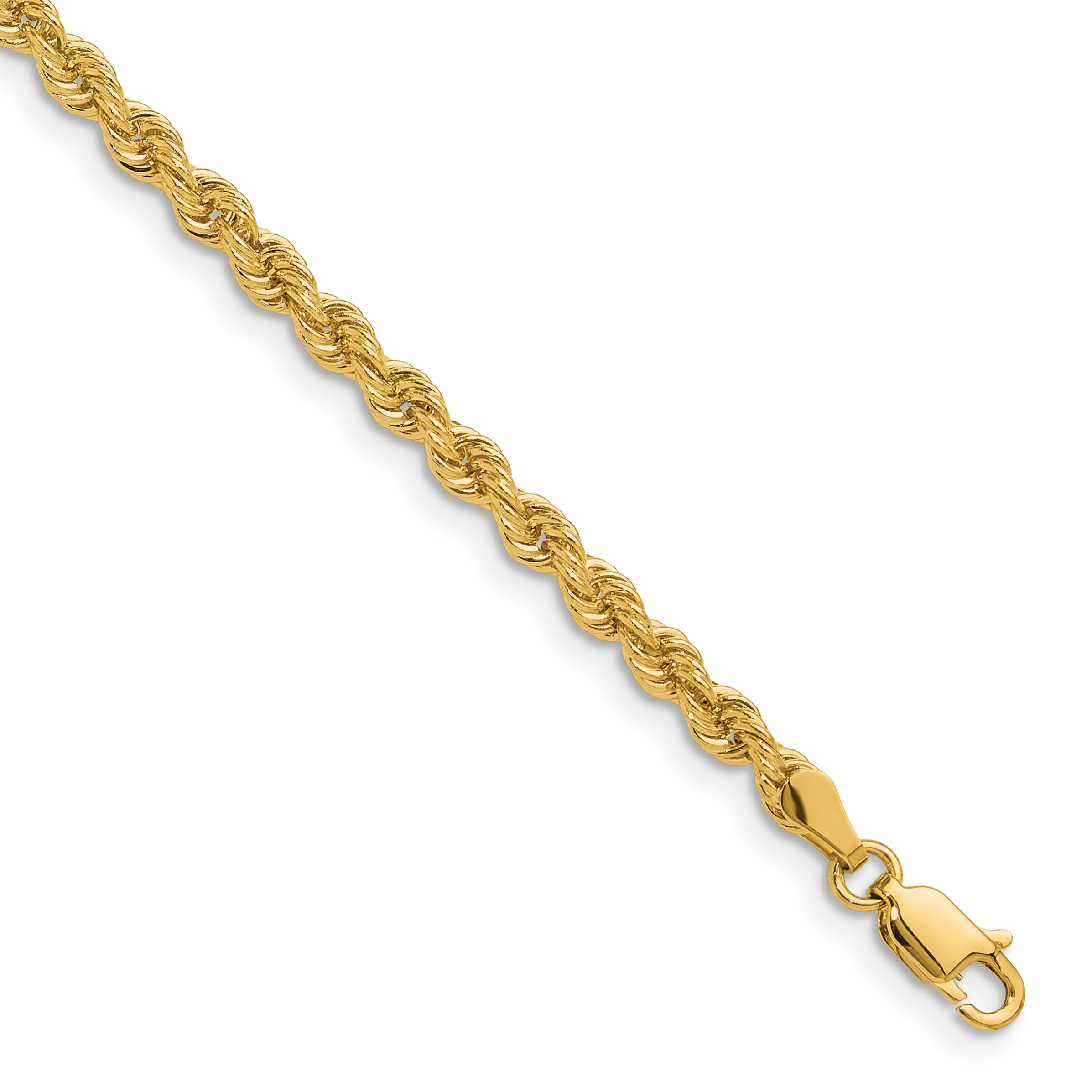 14k 3.3mm Regular Rope Chain