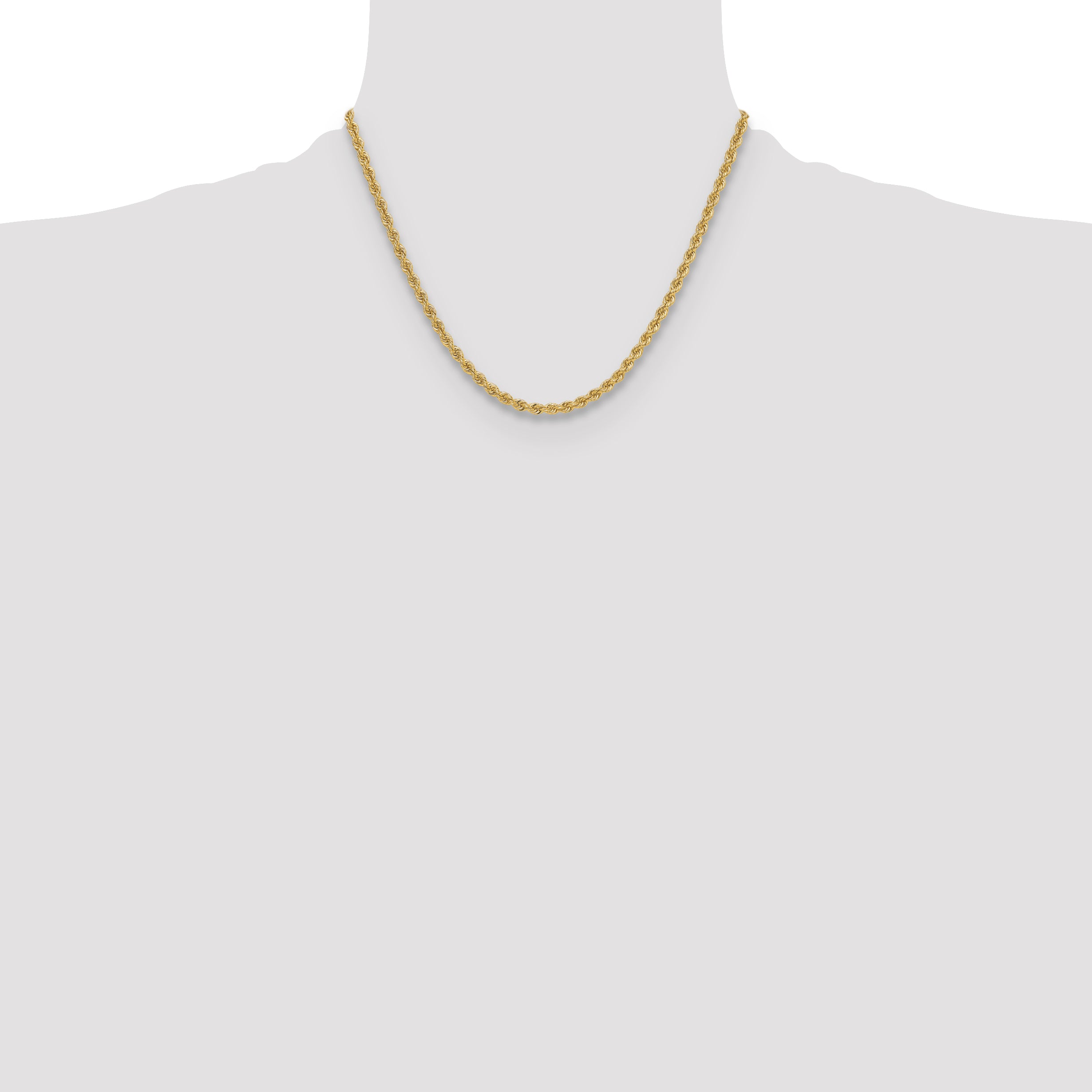 14k 3.8mm Regular Rope Chain