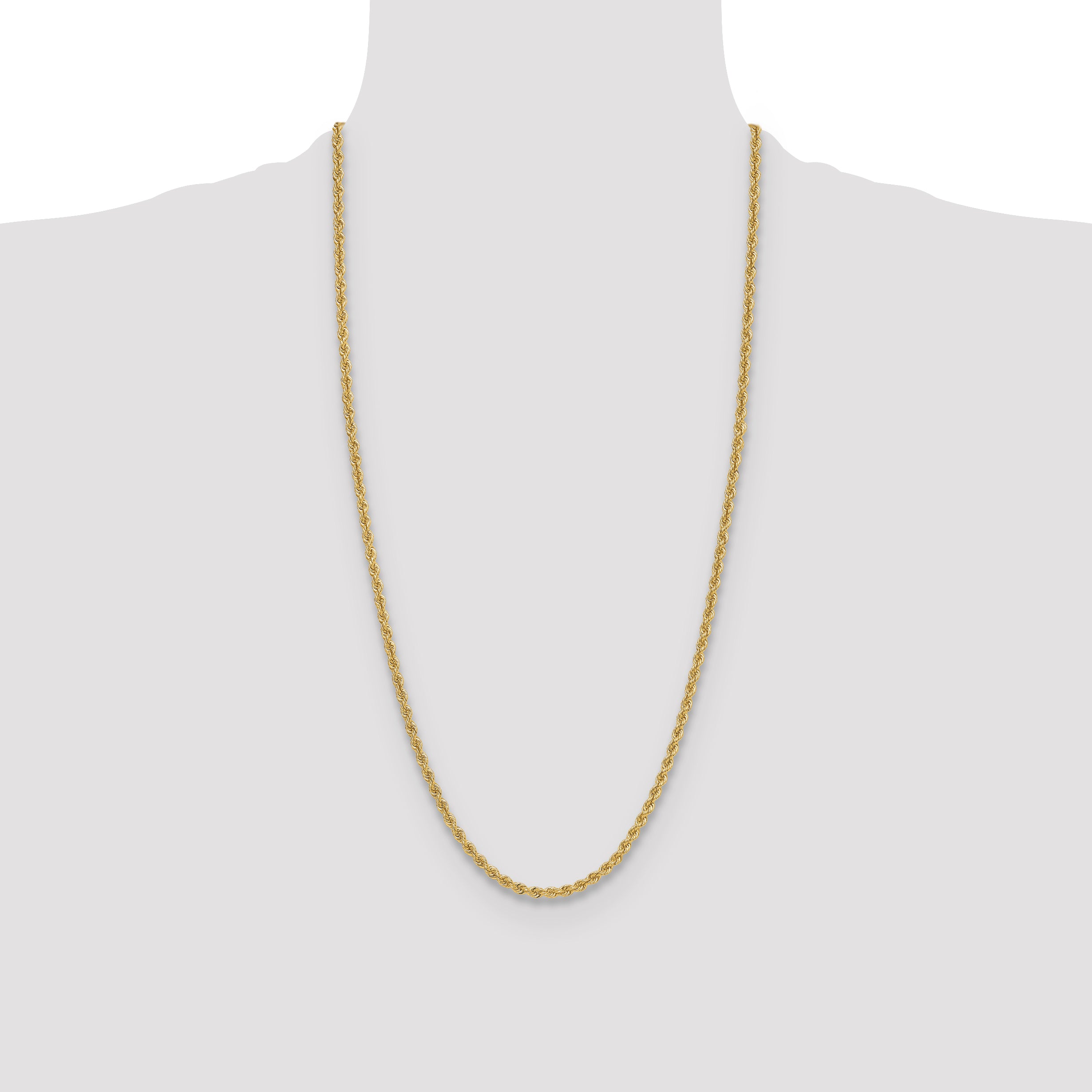 14k 3.8mm Regular Rope Chain