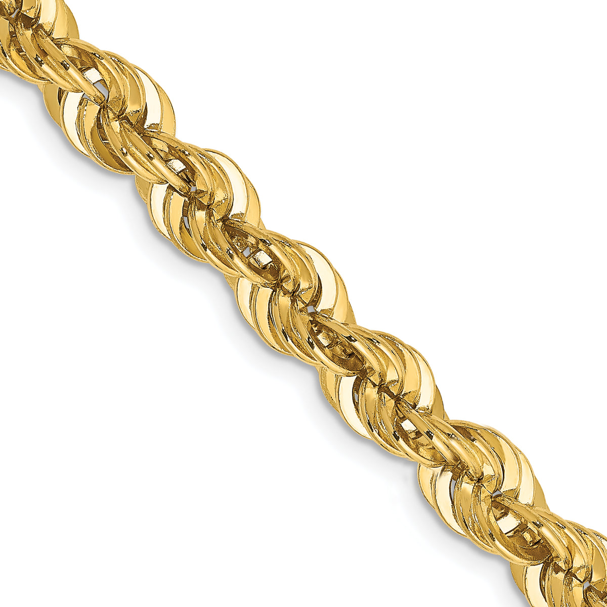 14K 30 inch 6mm Regular Rope with Lobster Clasp Chain