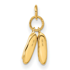 10k Ballet Slippers Charm