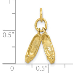 10k Ballet Slippers Charm