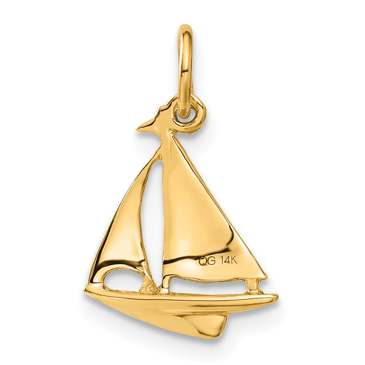 10k Sailboat Charm