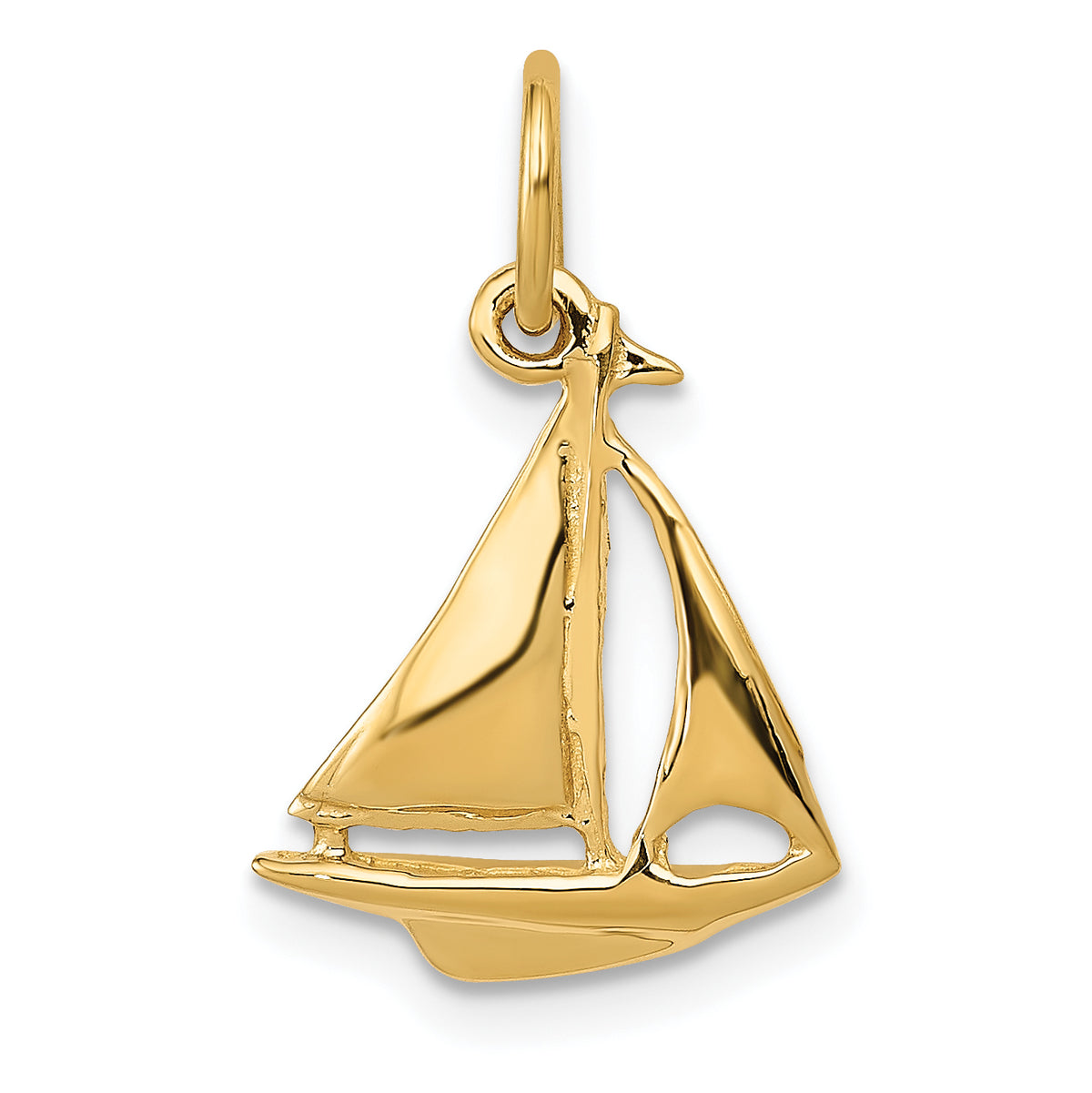 10k Sailboat Charm