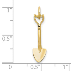 10k 3-D Spade Charm