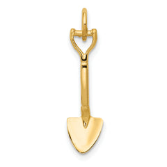 10k 3-D Spade Charm