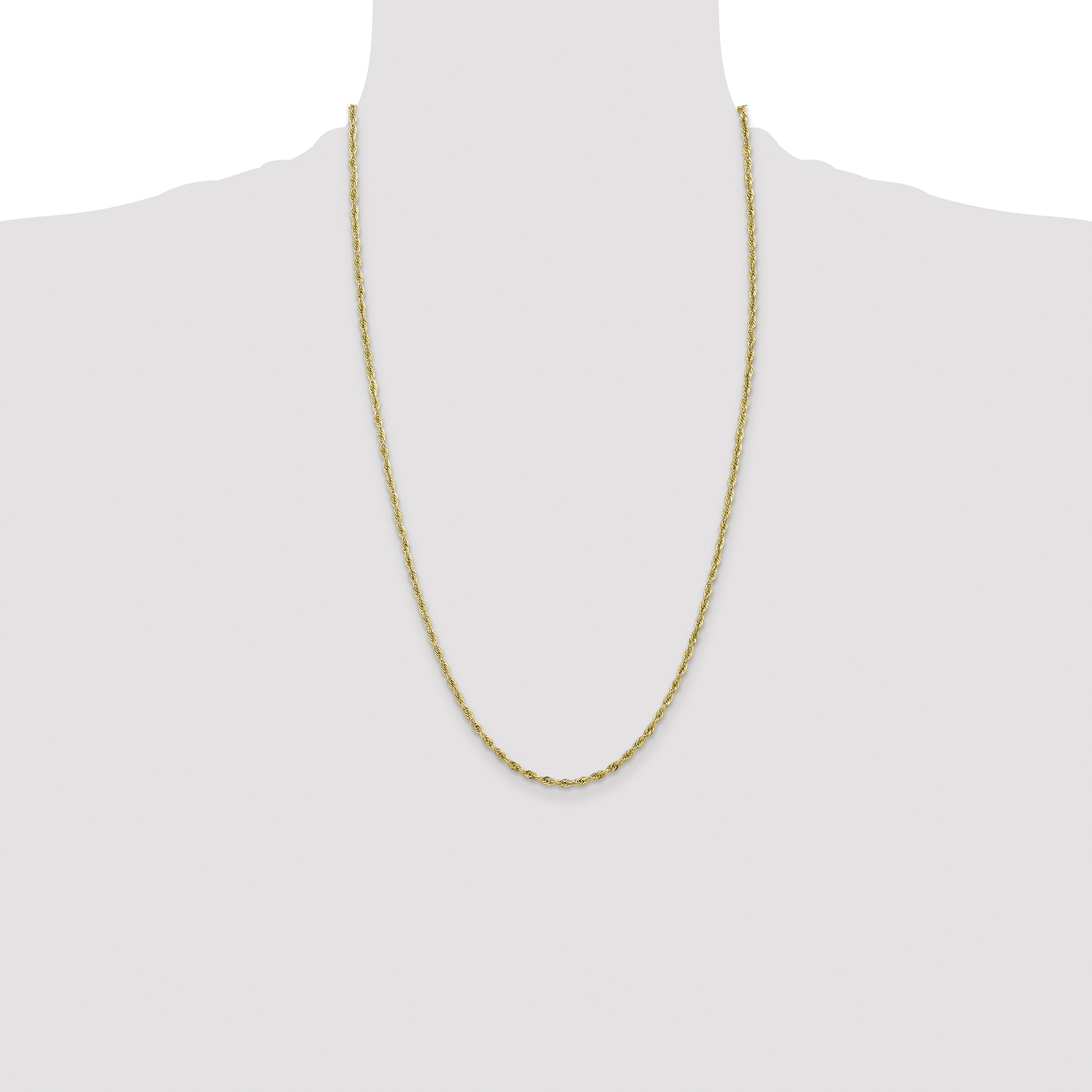 10k 2.8mm Semi-Solid Rope Chain