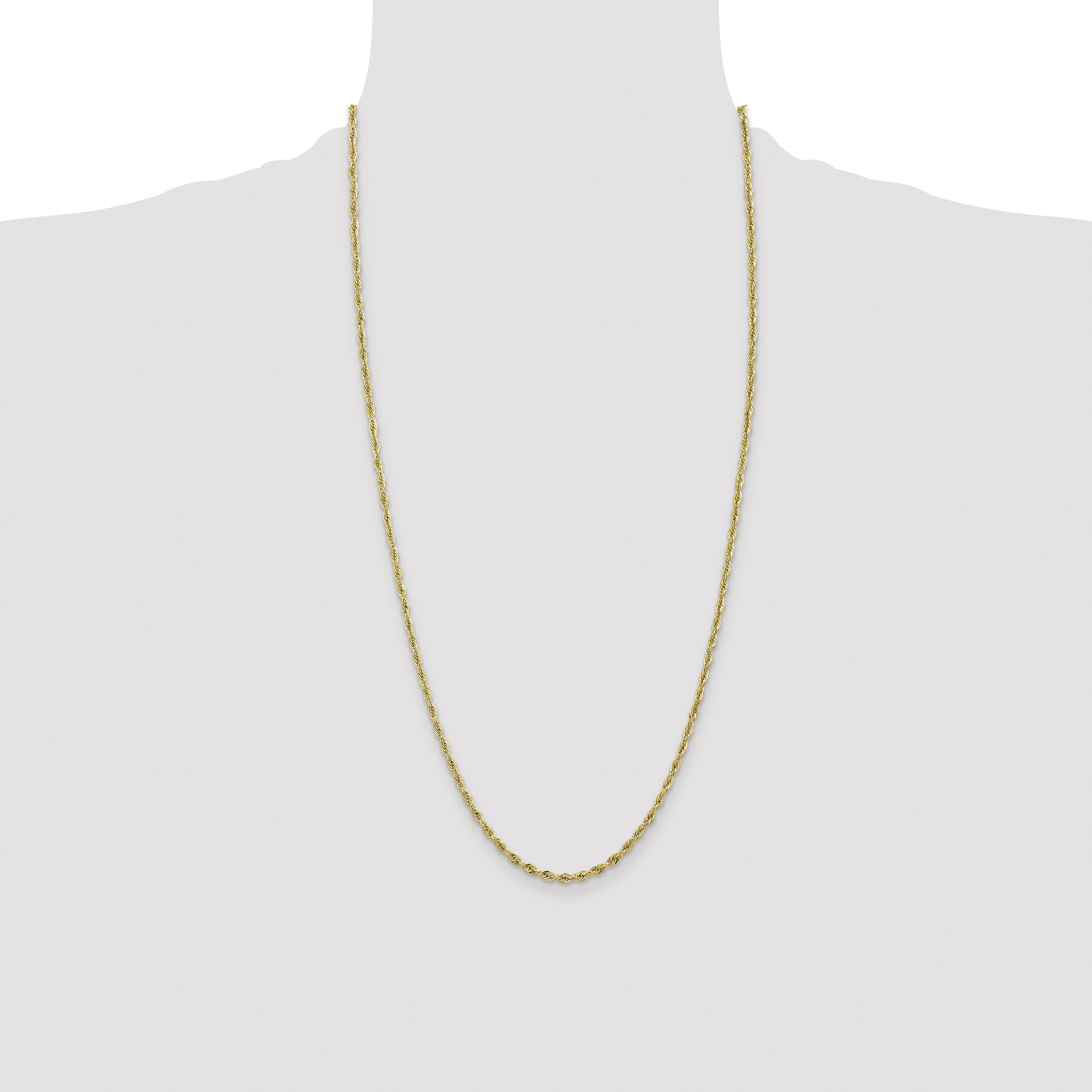 10k 2.8mm Semi-Solid Rope Chain