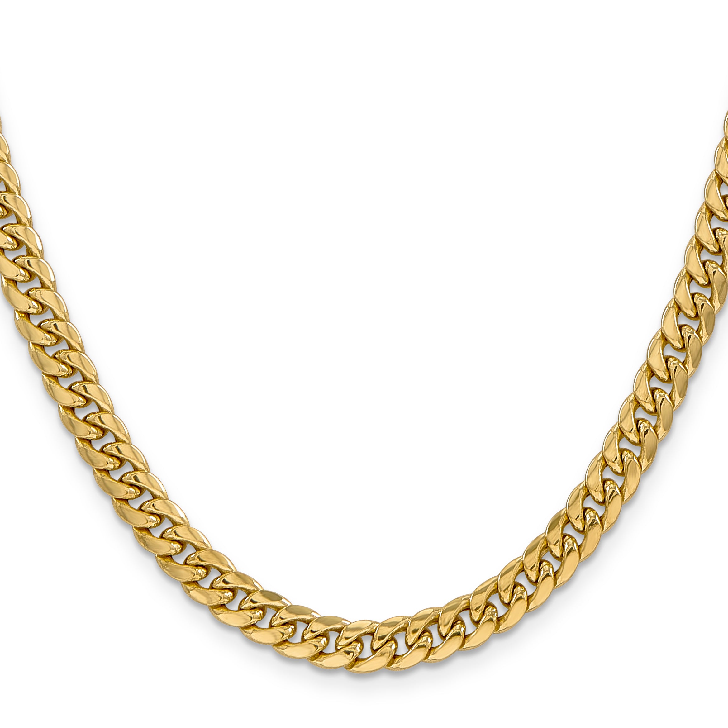 10k 6mm Semi-Solid Miami Cuban Chain