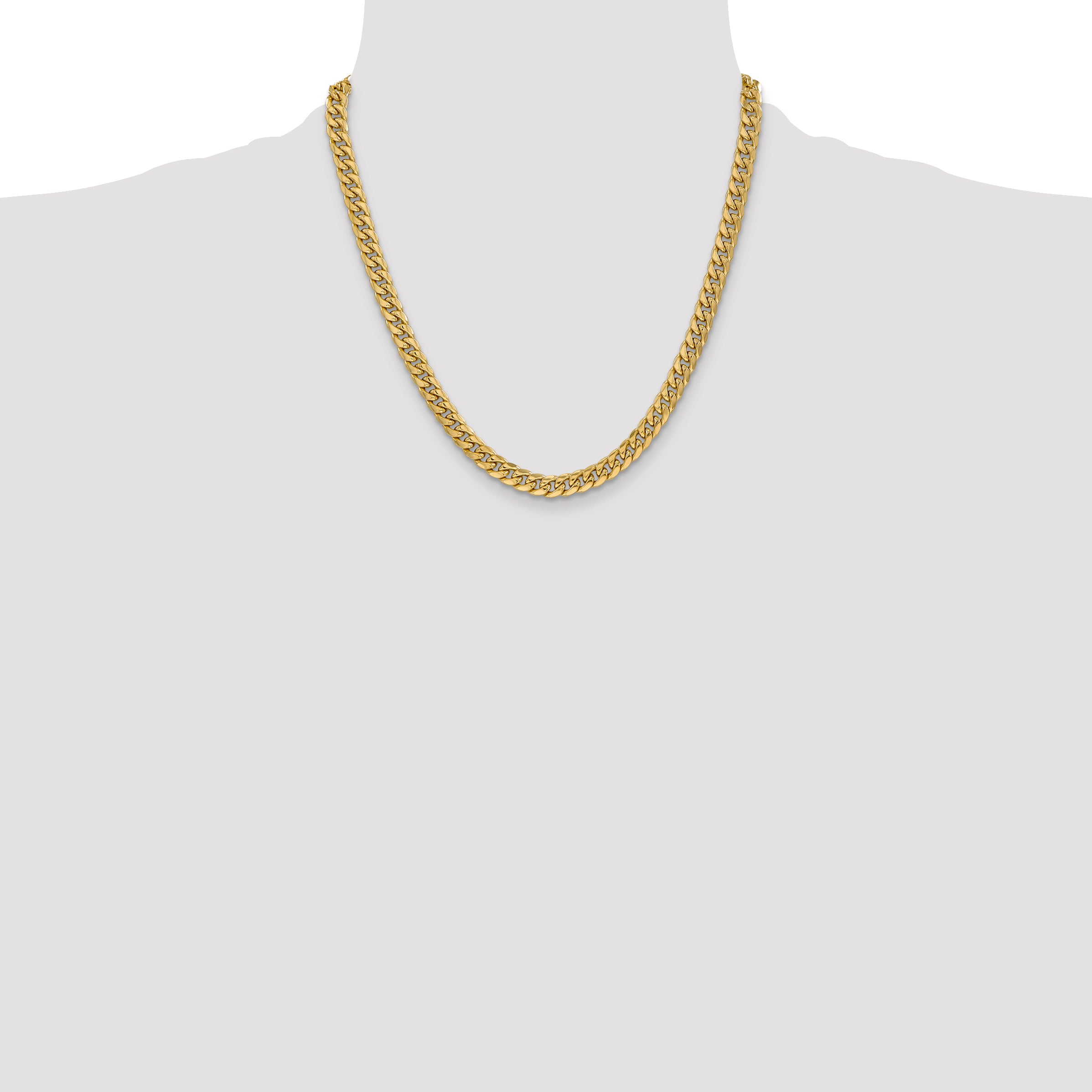 10k 6mm Semi-Solid Miami Cuban Chain