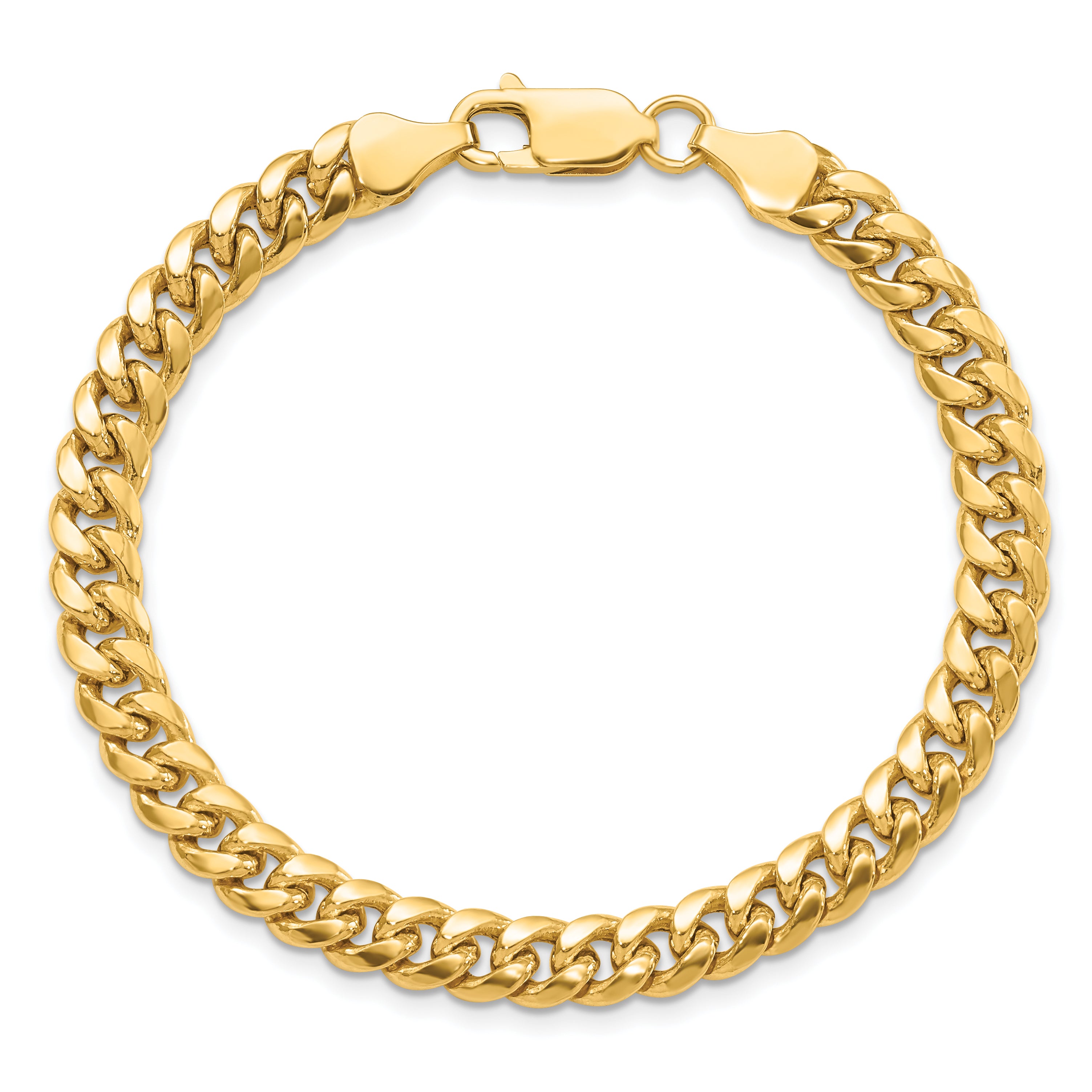 10k 6mm Semi-Solid Miami Cuban Chain