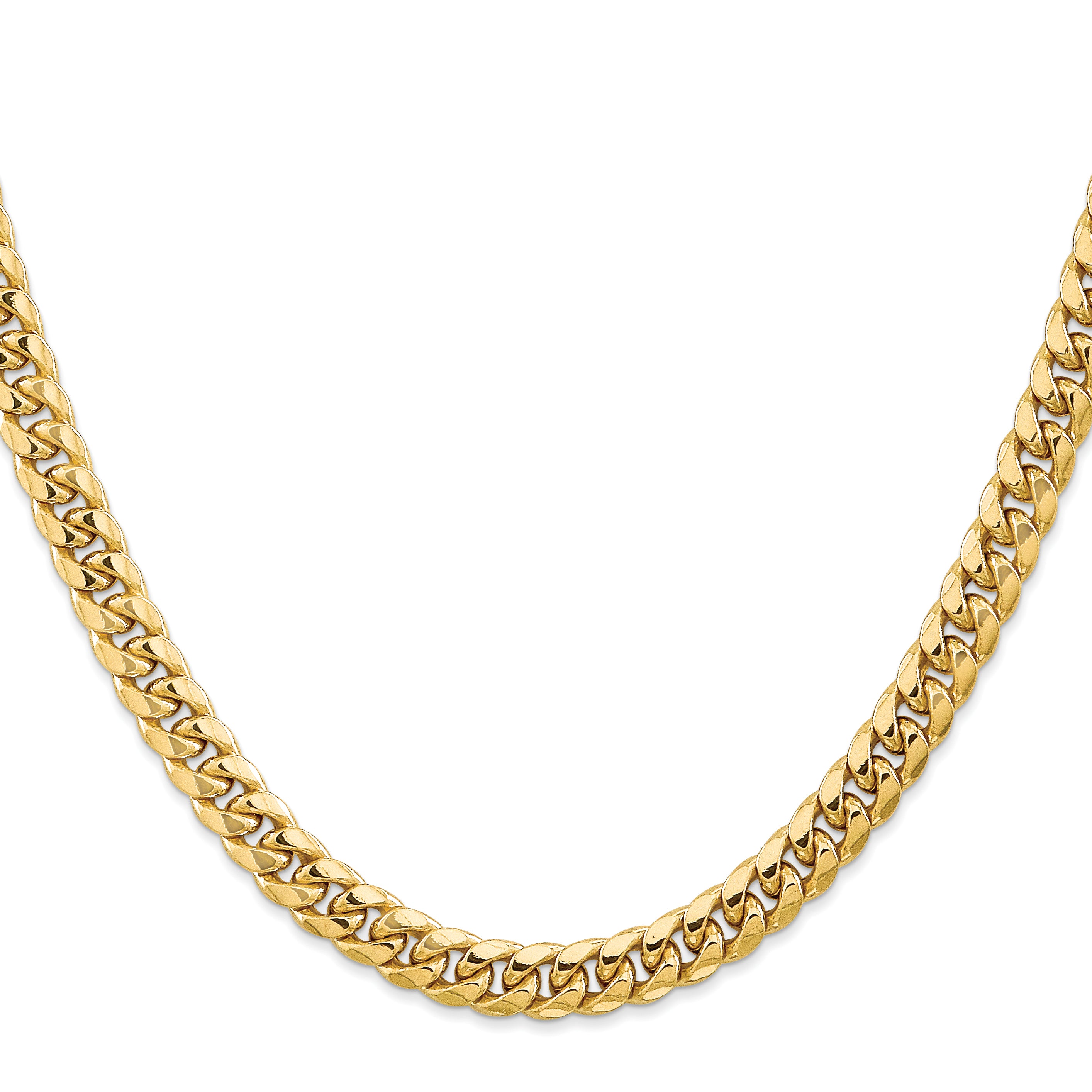 10k 6.75mm Semi-Solid Miami Cuban Chain