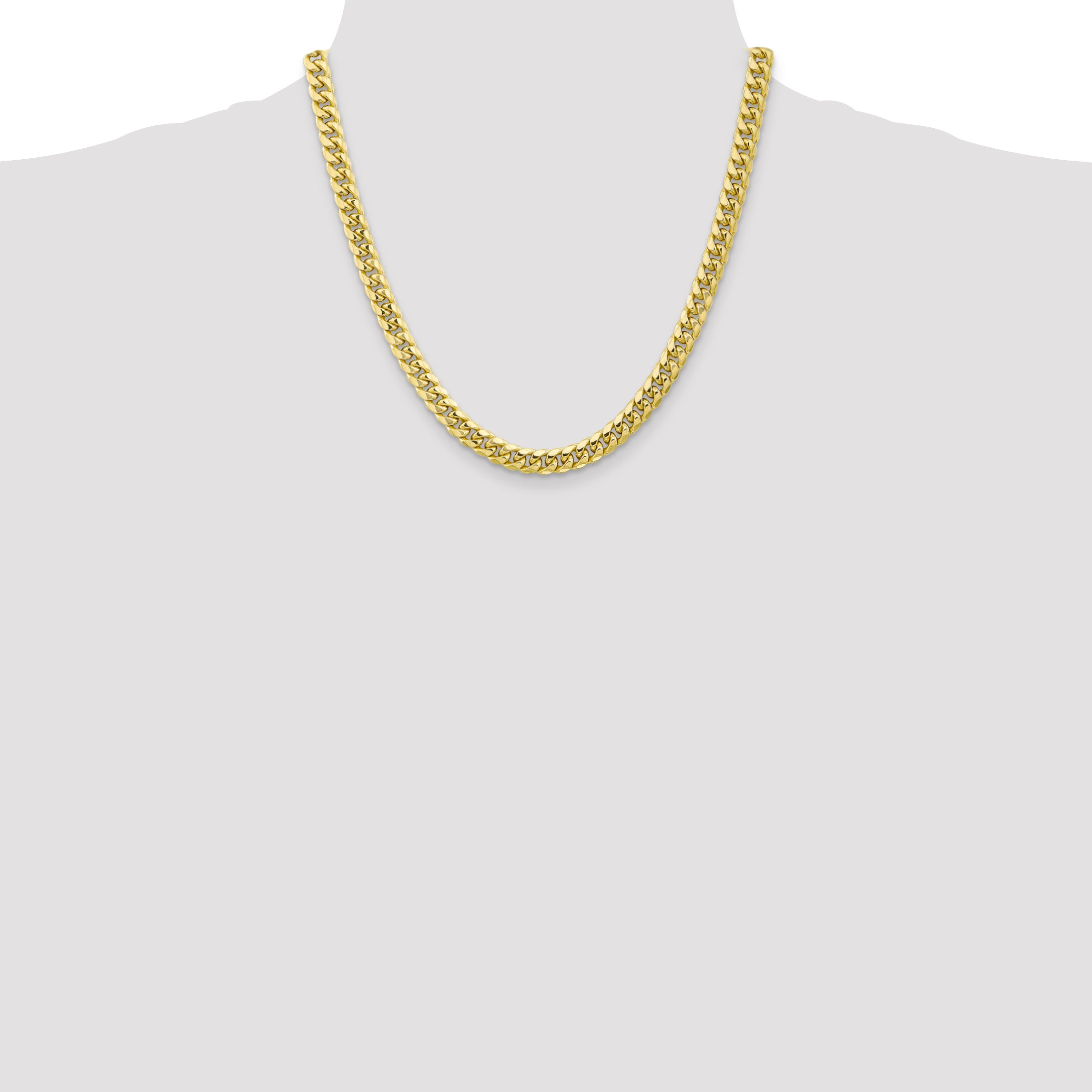 10k 6.75mm Semi-Solid Miami Cuban Chain