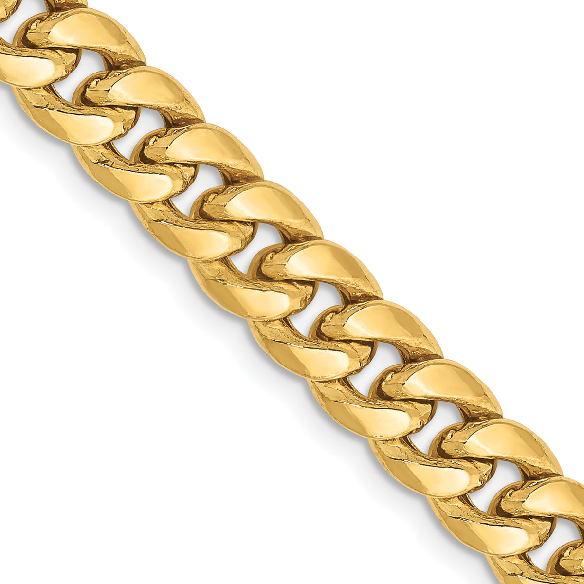 10k 6.75mm Semi-Solid Miami Cuban Chain