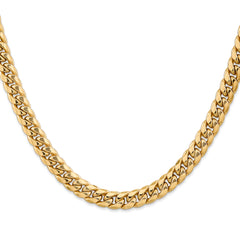 10k 7.3mm Semi-Solid Miami Cuban Chain