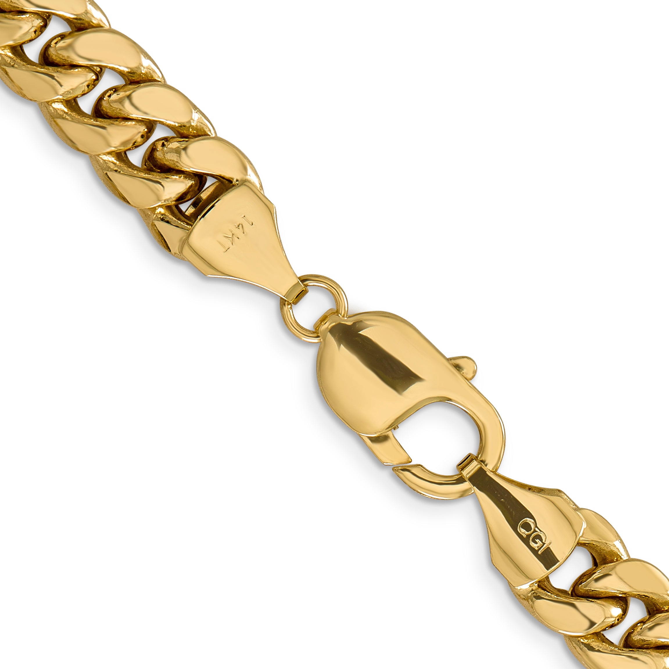 10k 9.3mm Semi-Solid Miami Cuban Chain