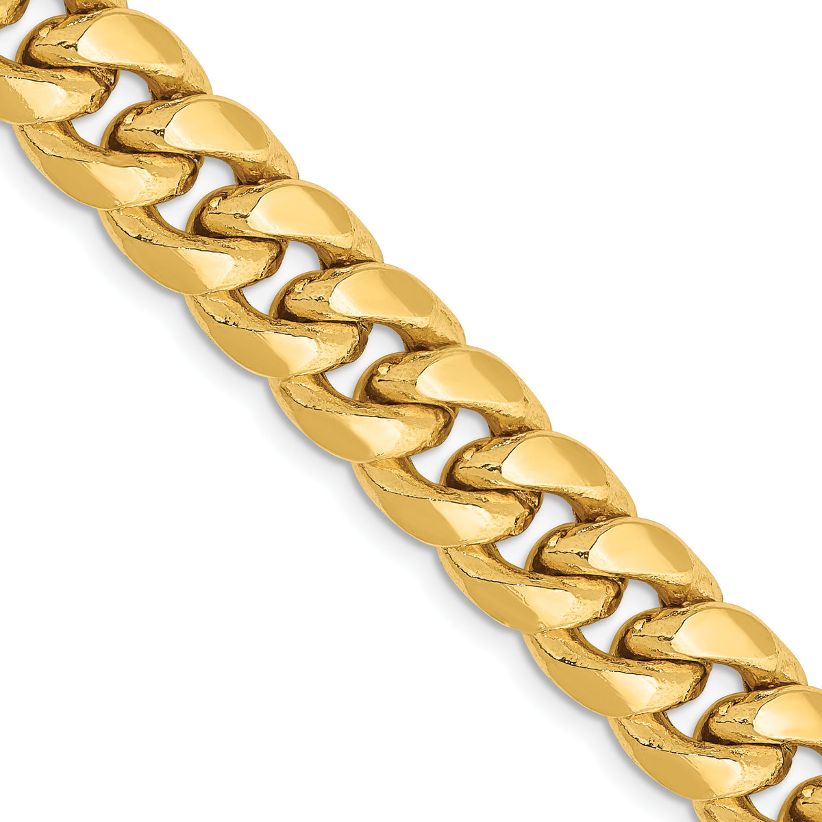 10k 9.3mm Semi-Solid Miami Cuban Chain