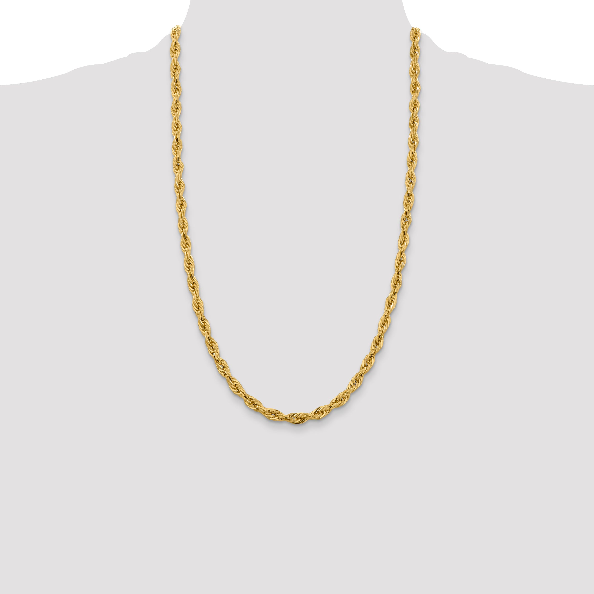 10k 5.4mm Semi-Solid Rope Chain