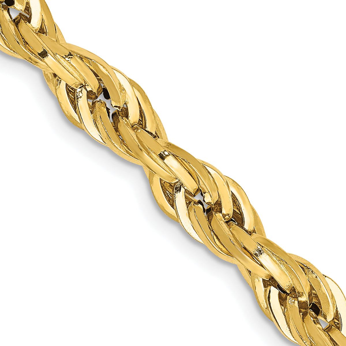 10k 5.4mm Semi-Solid Rope Chain