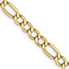 10k 5.35mm Semi-Solid Figaro Chain