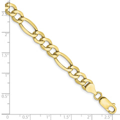 10k 7.3mm Semi-Solid Figaro Chain