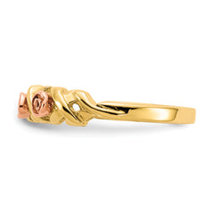 10k With12k Accents Black Hills Gold -X- and Rose Ring