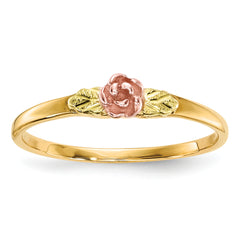 10k Tri-Color Black Hills Gold Rose Ring