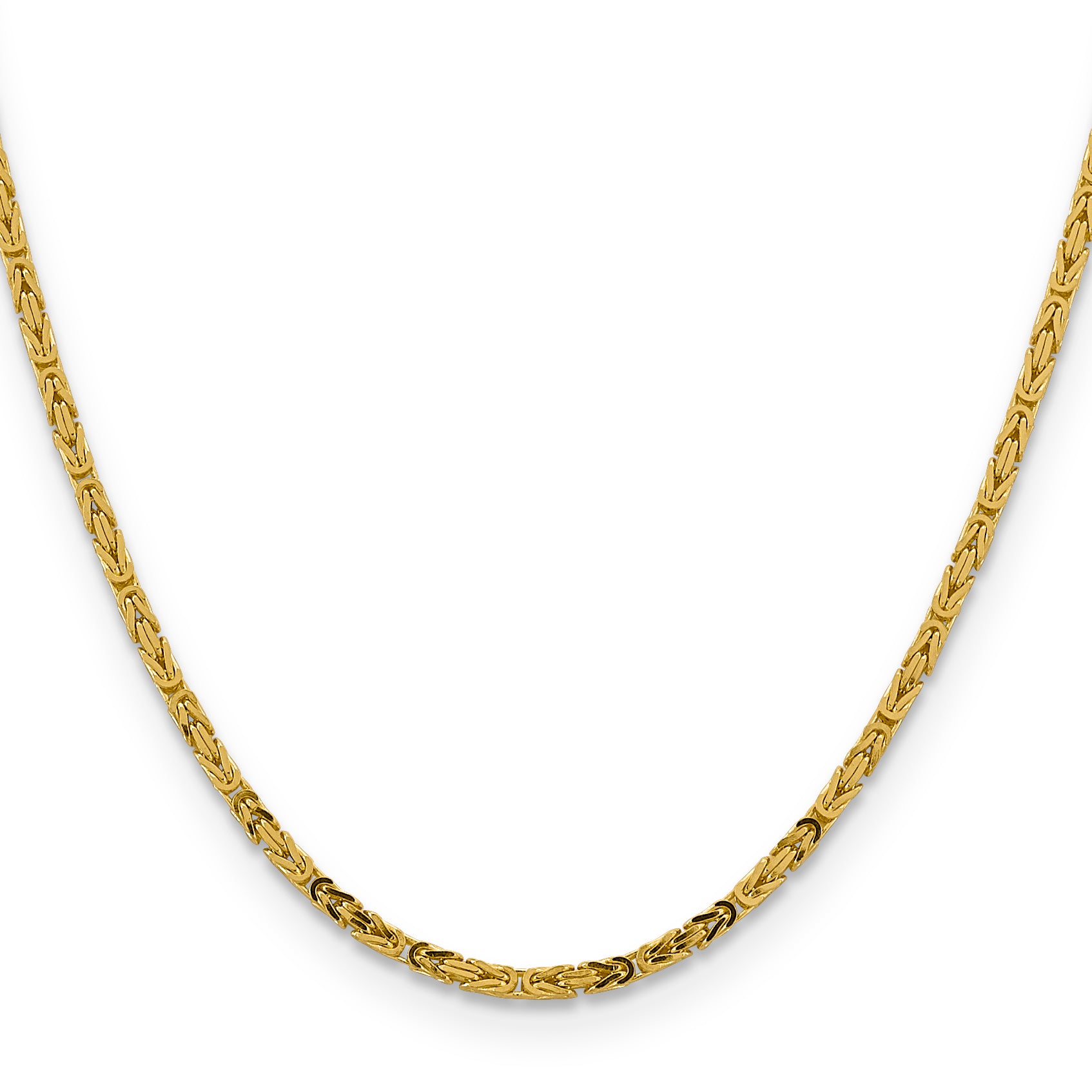 10K 2.5mm Byzantine Chain