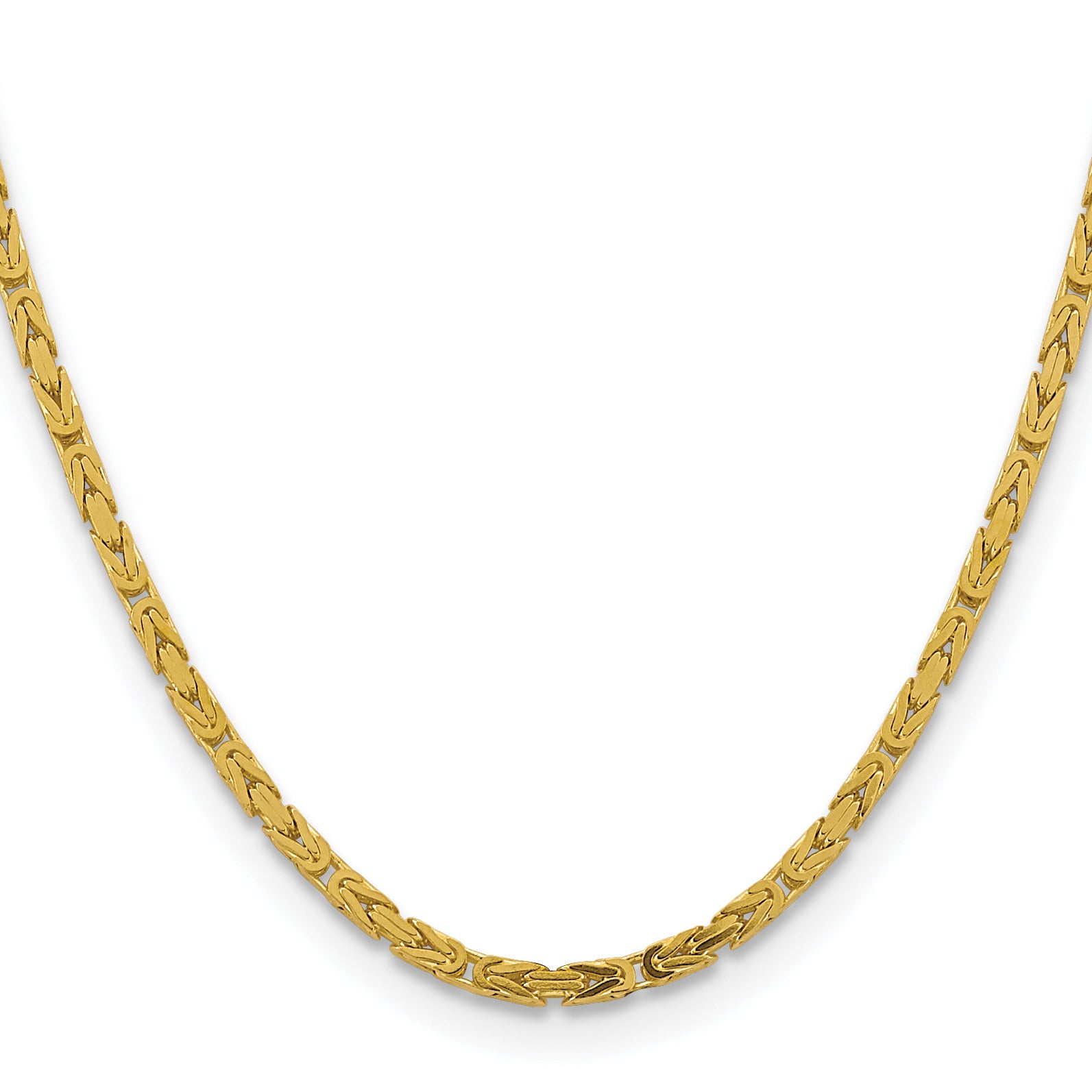 10K 3.25mm Byzantine Chain