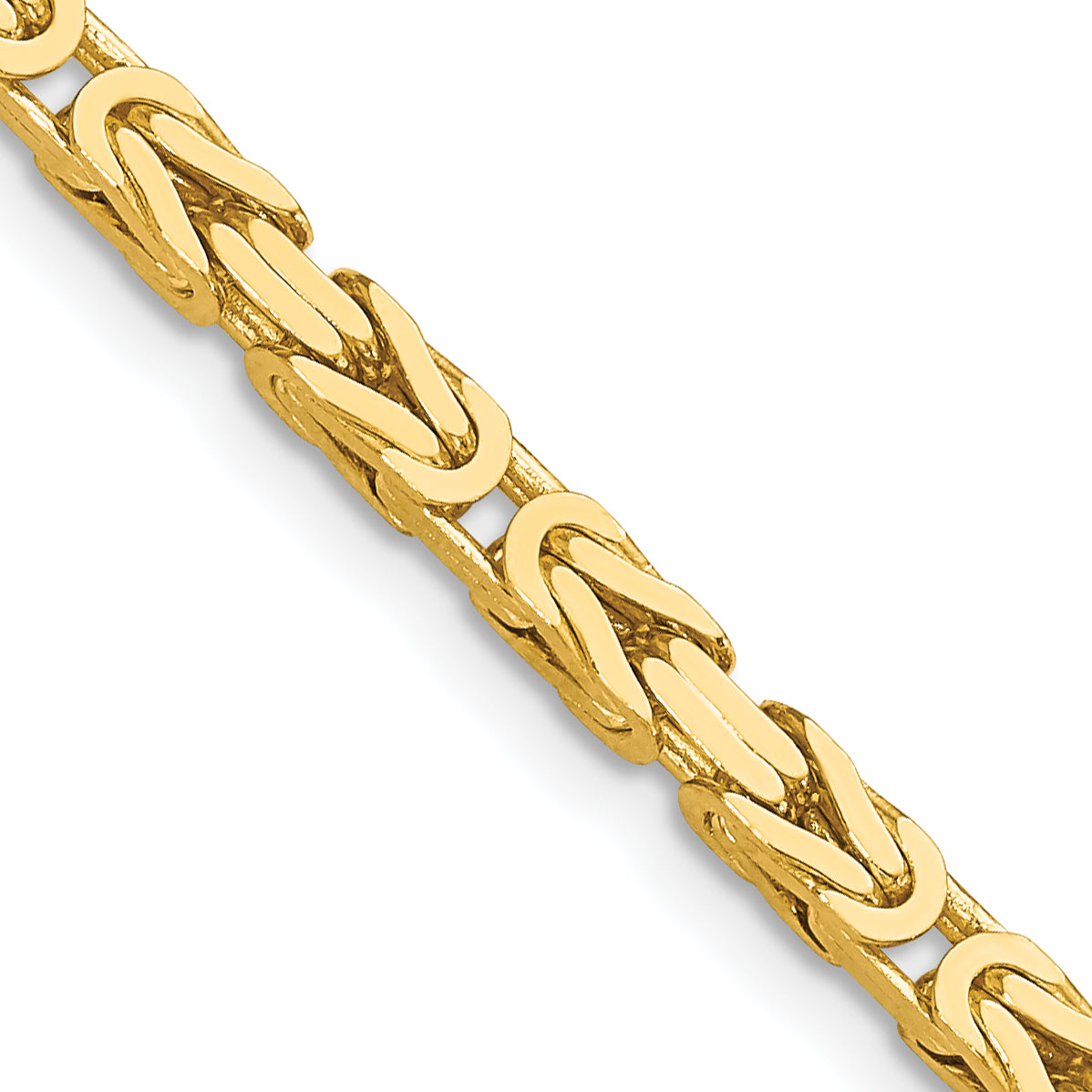 10K 3.25mm Byzantine Chain