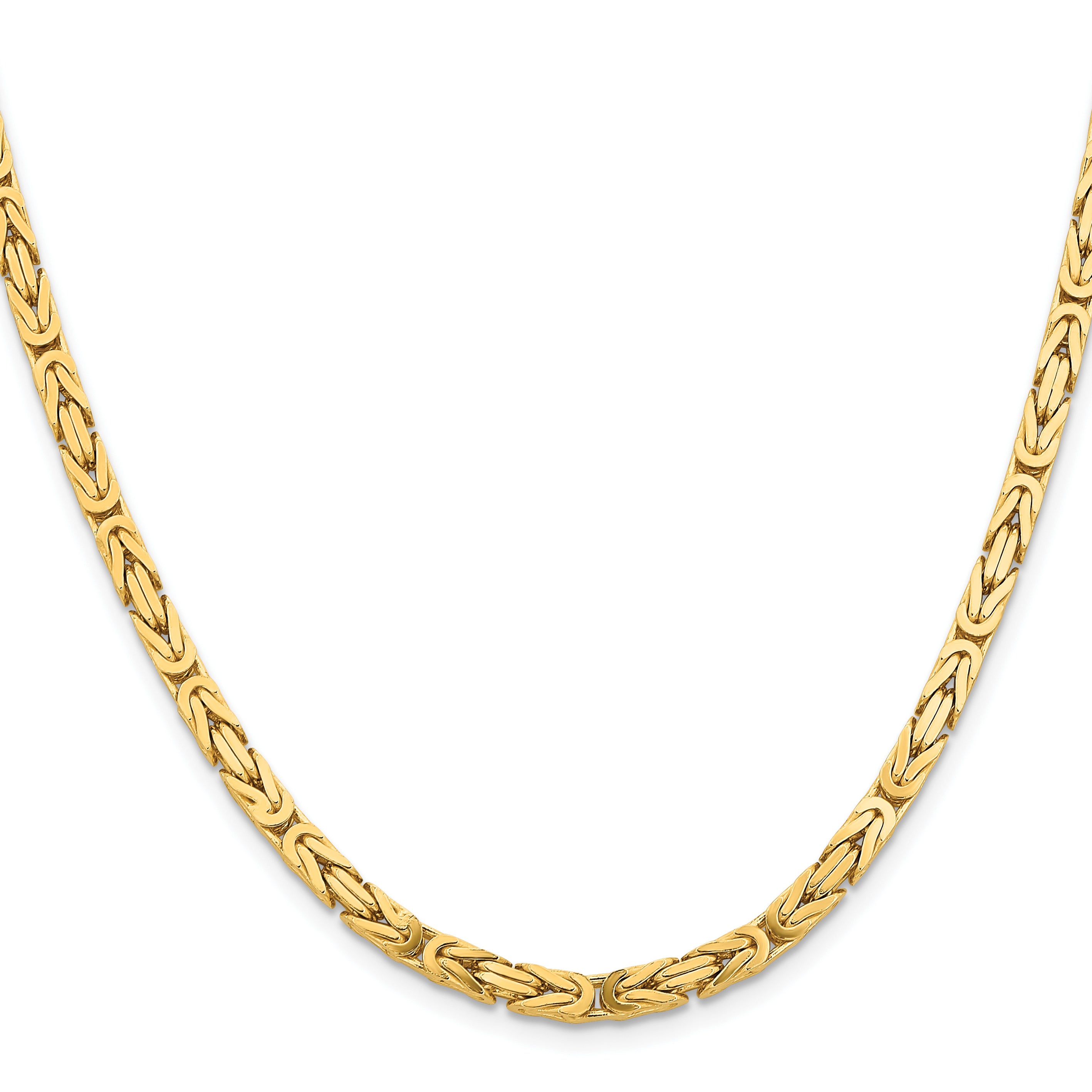 10K 4mm Byzantine Chain