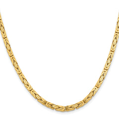 10K 4mm Byzantine Chain