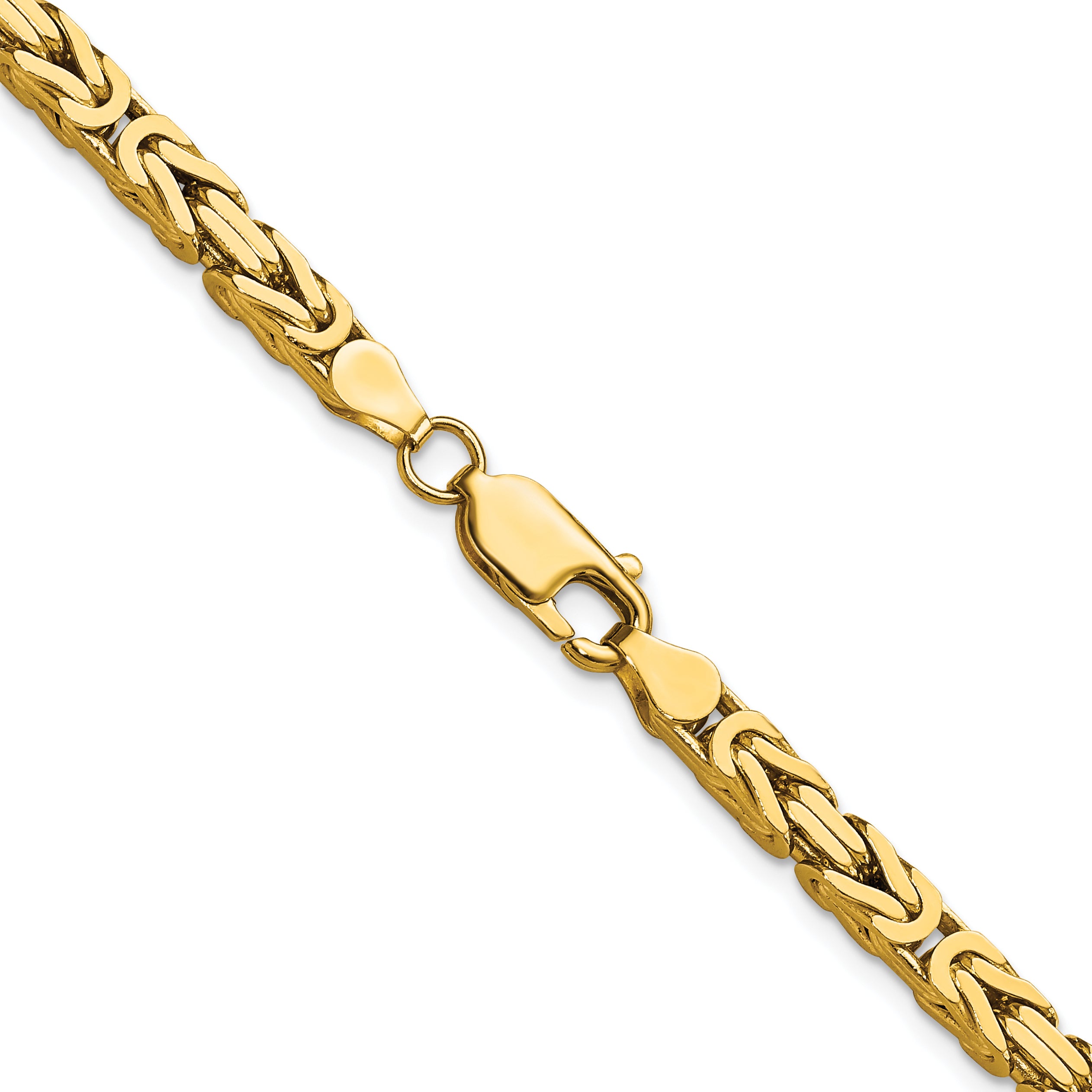 10K 4mm Byzantine Chain