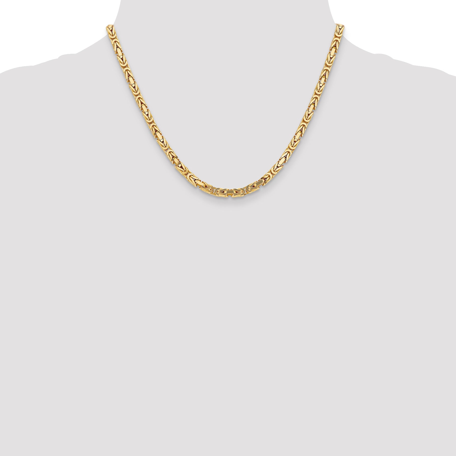 10K 4mm Byzantine Chain