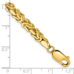 10K 4mm Byzantine Chain