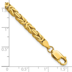 10K 4mm Byzantine Chain