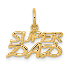 10K SUPER DAD Charm