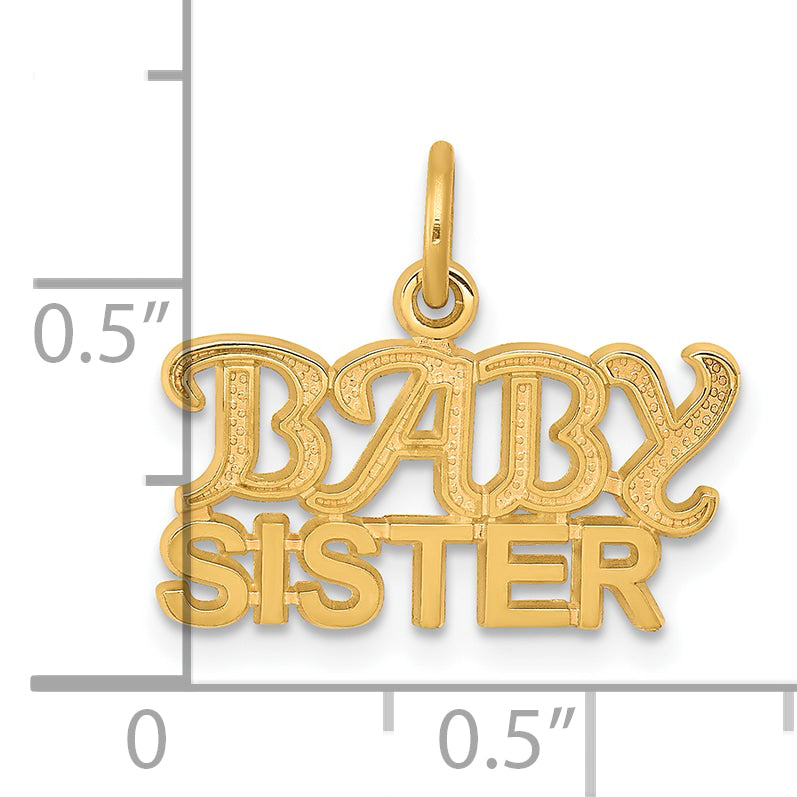 10K BABY SISTER Charm