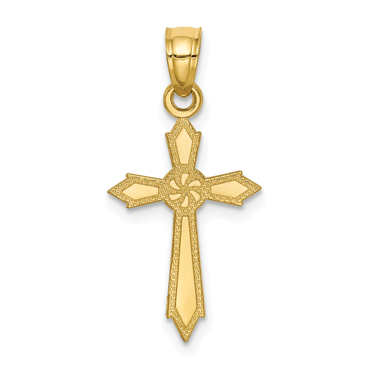 10k Passion Cross Pendant