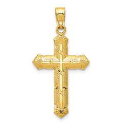 10k Passion Cross Pendant