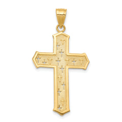 10k Passion Cross Pendant