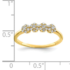 10K CZ Stackable Ring