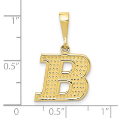 10k Initial B Pendant