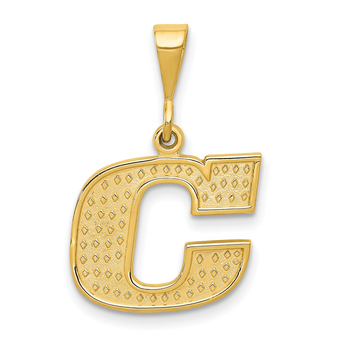 10k Initial C Pendant