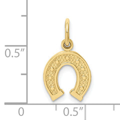 10k Horseshoe Charm