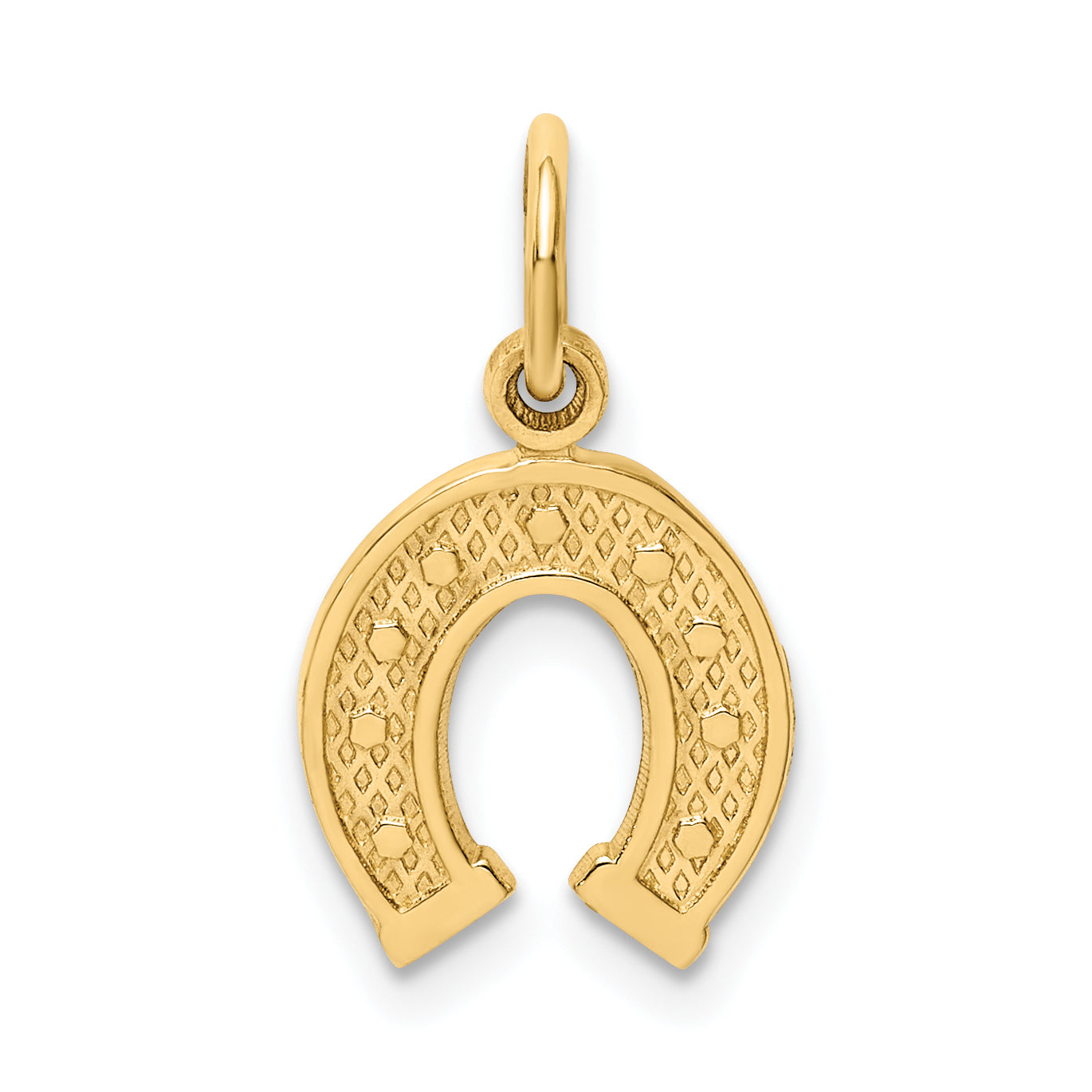 10k Horseshoe Charm