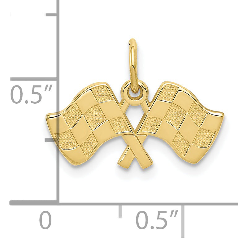 10k Racing Flags Charm